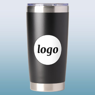Eenvoudige Logo Zakelijke Merkpromotie Geïsoleerde Drinkbeker