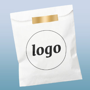 Eenvoudige logo zakelijke promotionele branding bedankzakje