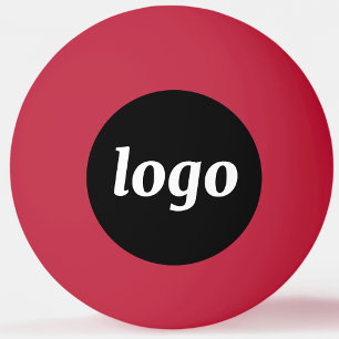Eenvoudige Logo Zakelijke Promotionele Branding Pingpongbal