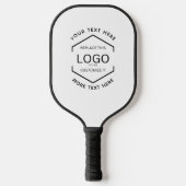 Eenvoudige Logo Zwarte Tekst Zakelijke Promoties Pickleball Paddle (Voorkant)
