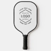Eenvoudige Logo Zwarte Tekst Zakelijke Promoties Pickleball Paddle (Achterkant)