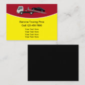 Eenvoudige lokale auto wegberm trekkend Visitekaar Visitekaartje (Voorkant / Achterkant)