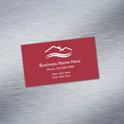 Eenvoudige lokale thuisservices magnetisch visitekaartje (Voorbeeld)