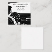Eenvoudige lokale Uber Driver Theme Visitekaartjes (Voorkant / Achterkant)