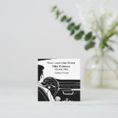 Eenvoudige lokale Uber Driver Theme Visitekaartjes (Staand voorkant)