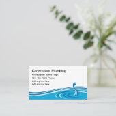 Eenvoudige loodgieter Nieuwe Visitekaartjes Waterl (Staand voorkant)