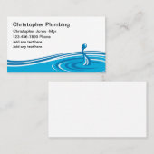 Eenvoudige loodgieter Nieuwe Visitekaartjes Waterl (Voorkant / Achterkant)