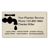 Eenvoudige loodgieter zakelijke magneten (Voorkant)