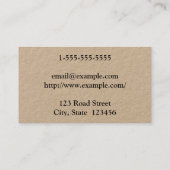 Eenvoudige  look Travel Adviser Visitekaartje (Achterkant)