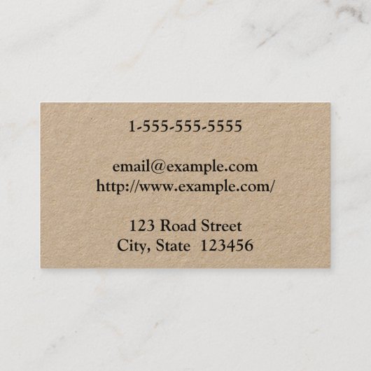 Eenvoudige  look Travel Adviser Visitekaartje (Achterkant)