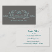 Eenvoudige Lotus Visitekaartje (Voorkant / Achterkant)