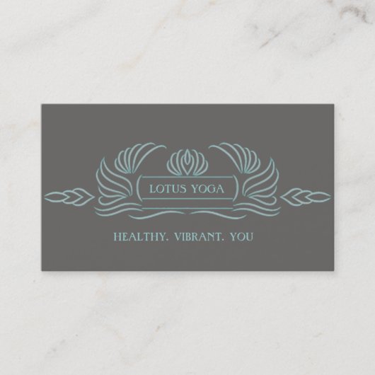 Eenvoudige Lotus Visitekaartje (Voorkant)