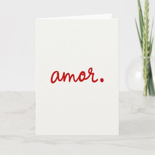 Eenvoudige Love Amor Kaart (Voorkant)