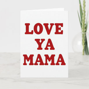 Eenvoudige Love Ya Mama Kaart