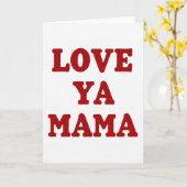 Eenvoudige Love Ya Mama Kaart (Gele Bloem)