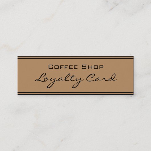 Eenvoudige Loyalty Gold Black Punch-kaart (Voorkant)