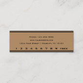 Eenvoudige Loyalty Gold Black Punch-kaart (Achterkant)