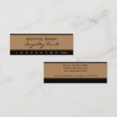 Eenvoudige Loyalty Gold Black Punch-kaart (Voorkant / Achterkant)