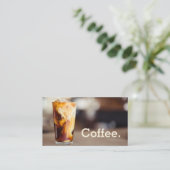 Eenvoudige Loyalty Iced koffiepenkaart (Staand voorkant)