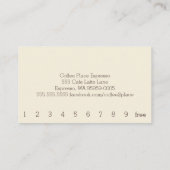 Eenvoudige Loyalty Iced koffiepenkaart (Achterkant)