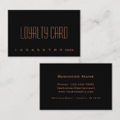 Eenvoudige Loyalty Punch-kaart (Voorkant / Achterkant)