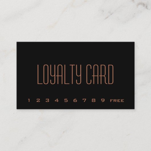 Eenvoudige Loyalty Punch-kaart (Voorkant)