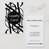 Eenvoudige Loyalty Punch-kaart (Voorkant / Achterkant)