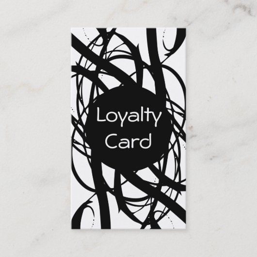 Eenvoudige Loyalty Punch-kaart (Voorkant)