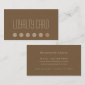 Eenvoudige Loyalty Punch-kaart (Voorkant / Achterkant)