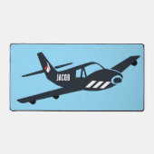 Eenvoudige Luchtvaart, Monogram Vliegtuig op Blauw Bureaumat (Voorkant)