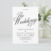 Eenvoudige Lucia Script Calligraphy Wedding