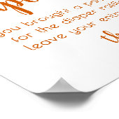 Eenvoudige luier Raffle | HERFST SINAASAPPEL BABY  Poster (Hoek)