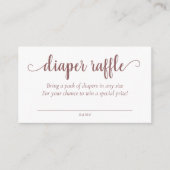 Eenvoudige luierkrabbel | Taupe Desert Roos Flouri Informatiekaartje (Voorkant)