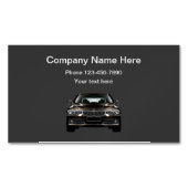 Eenvoudige luxe automobiel magnetisch visitekaartje (Voorkant)