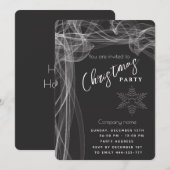 Eenvoudige luxe golvende sneeuwvlok corporate kers kaart (Voorkant / Achterkant)