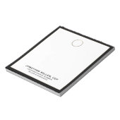 Eenvoudige luxe gouden Logo-afdichting Notitieblok (Linkerzijde)