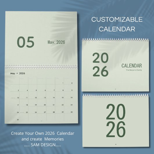 Eenvoudige luxe kalender