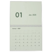 Eenvoudige luxe kalender (Jan 2027)