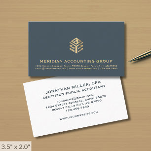 Eenvoudige luxe Logo Visitekaartje