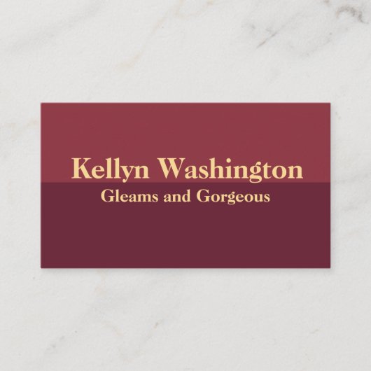 Eenvoudige luxe magenta perzik make-up artiesten visitekaartje (Voorkant)