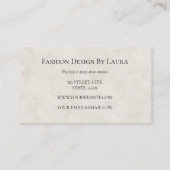 Eenvoudige luxe monogram zakelijke wagen visitekaartje (Achterkant)