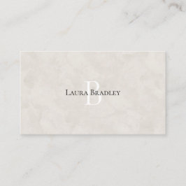 Eenvoudige luxe monogram zakelijke wagen visitekaartje