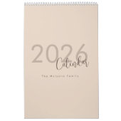 Eenvoudige Luxe Ontwerp Kalender (Hoes)