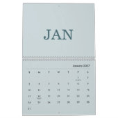 Eenvoudige Luxe Ontwerp Kalender (Jan 2027)