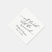 Eenvoudige Luxe Script Font eet Drink en wordt geh Servet (Hoek)