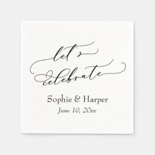 Eenvoudige Luxe Script Font Let's Celebrate Servet