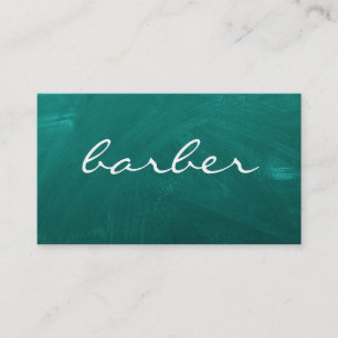 Eenvoudige luxe zwarte en witte barber-typografie visitekaartje