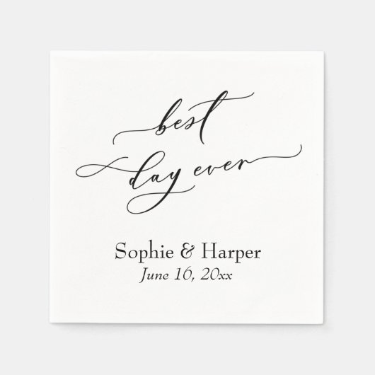 Eenvoudige LuxeScript-lettertype op de beste dag o Servet (Voorkant)