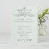 Eenvoudige Luxurous Wedding Invitations Kaart (Staand voorkant)