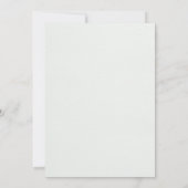 Eenvoudige Luxury Black en White Wedding Invitatio Kaart (Achterkant)